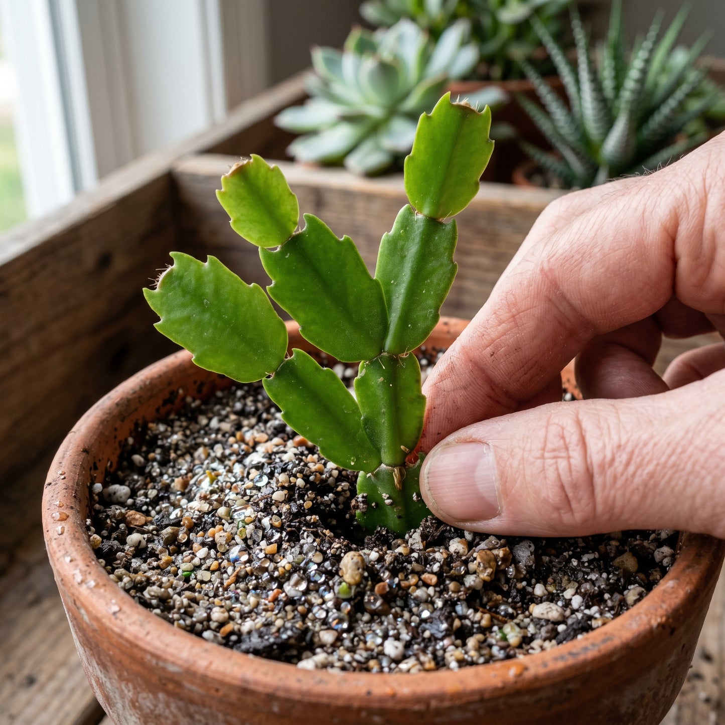 Red Christmas Cactus – Schlumbergera Indoor Flower Plant