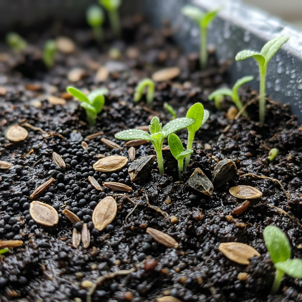 Green and White Mixed Flower Seeds for Planting