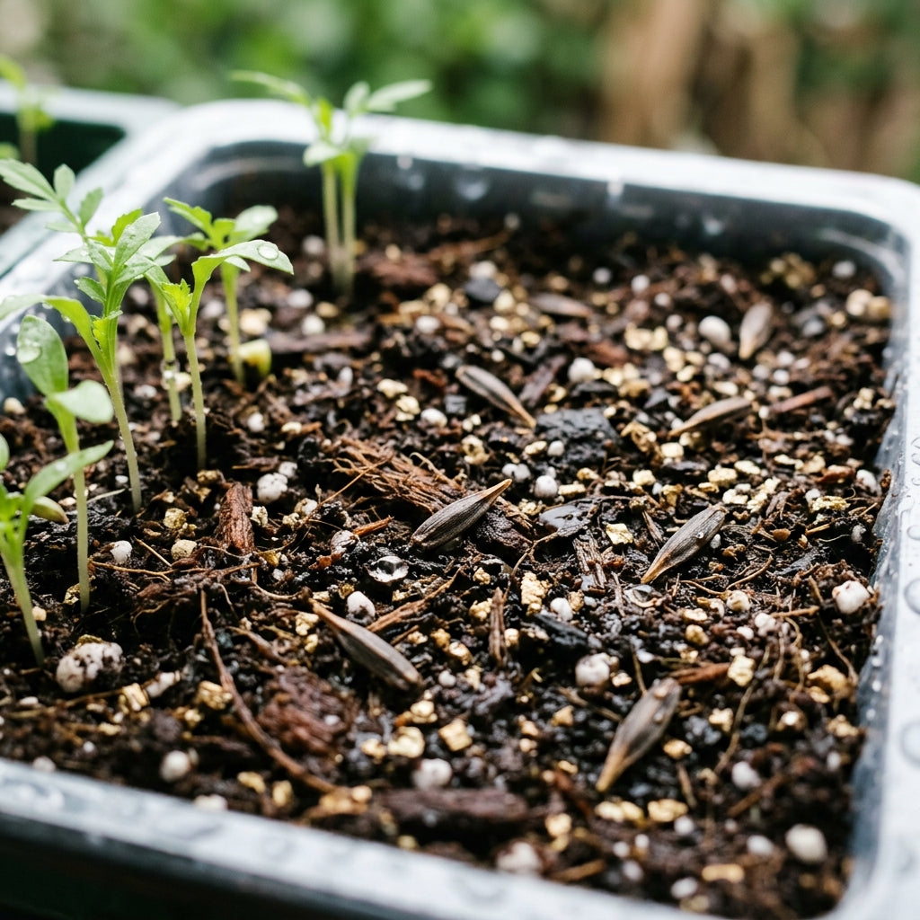 Yellow & Red Striped Bicolor Marigold Seeds for Planting