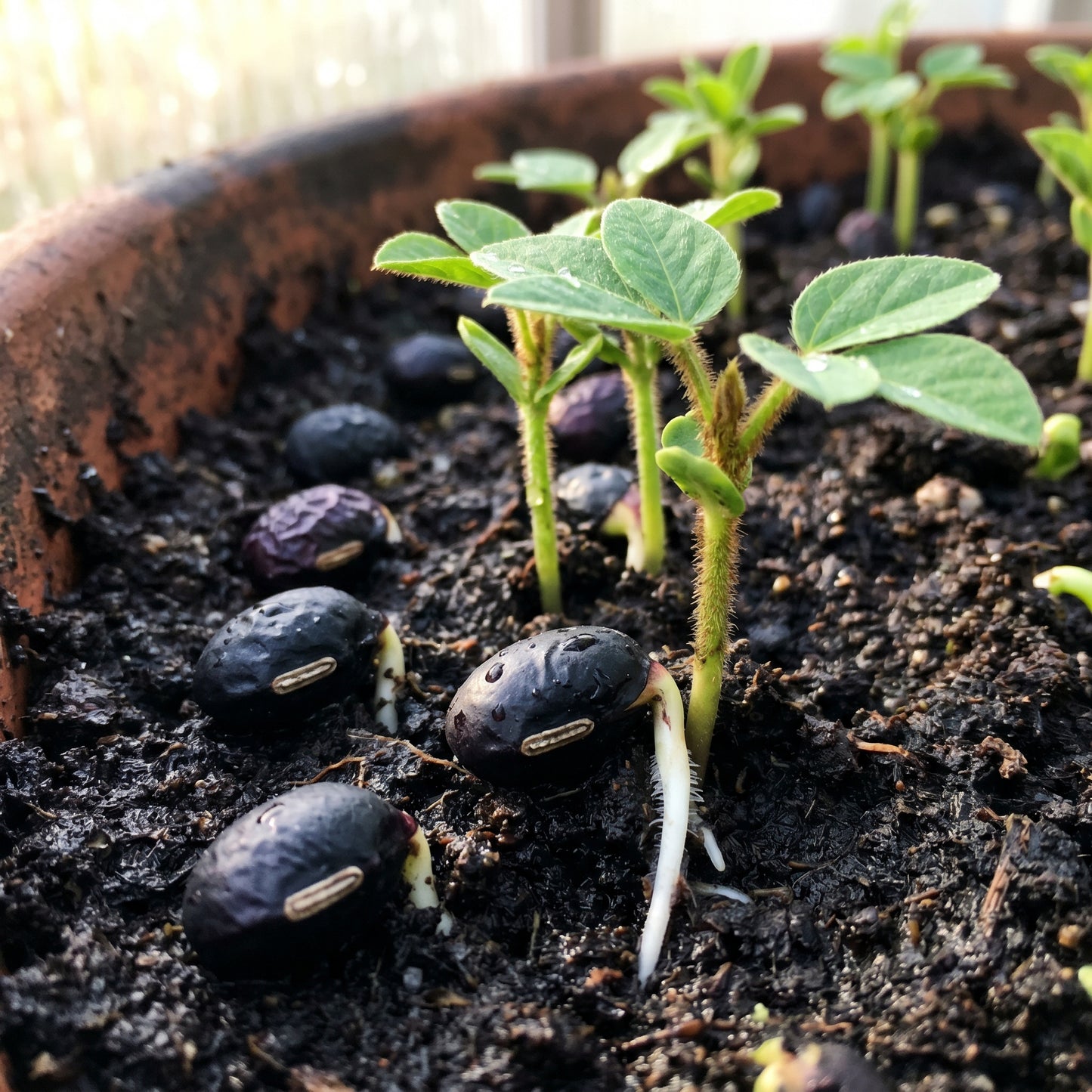 Black Soybean Seeds Black Soy Bean Seeds Glycine max Heirloom Legume Seeds