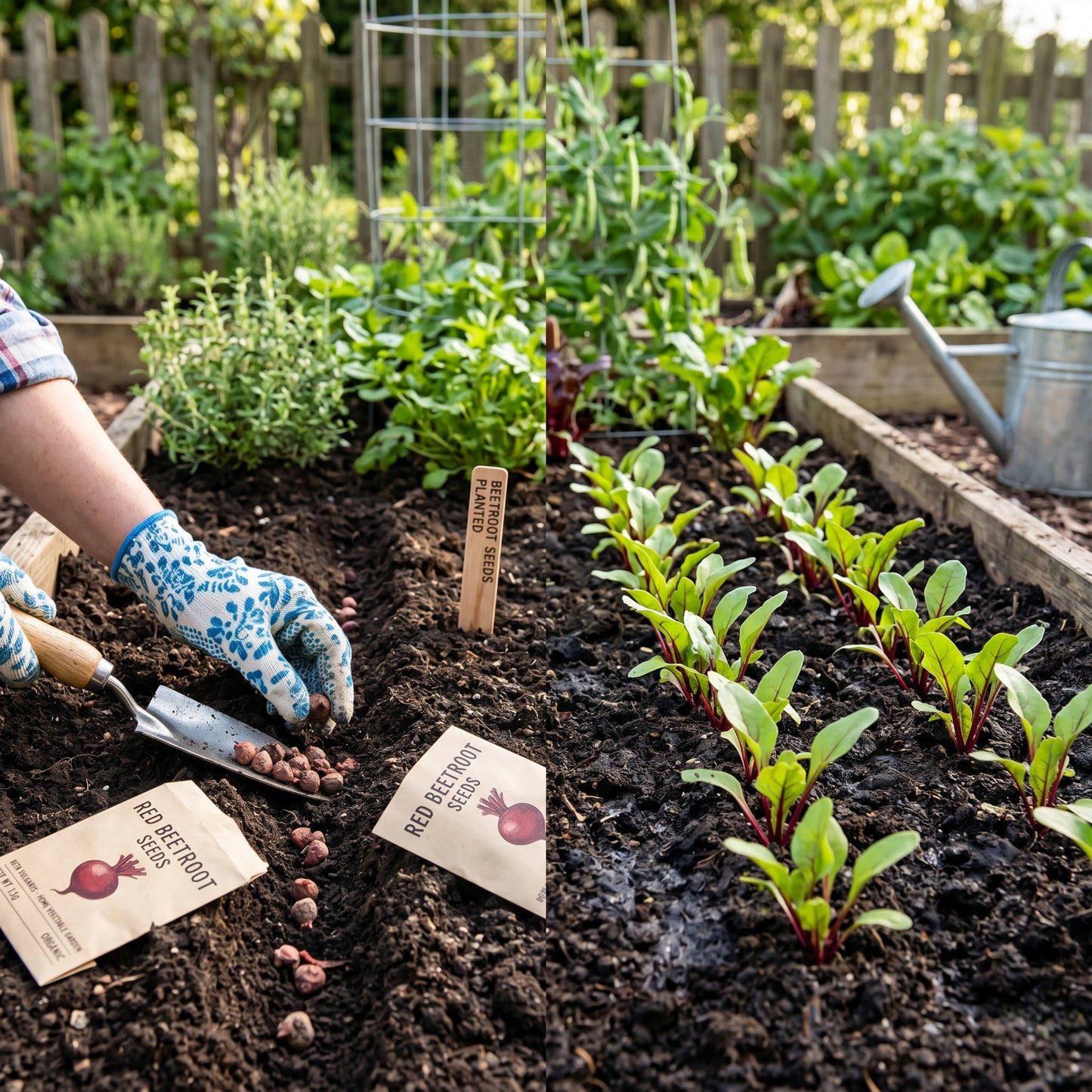 Red Beetroot Seeds for Home Vegetable Gardens