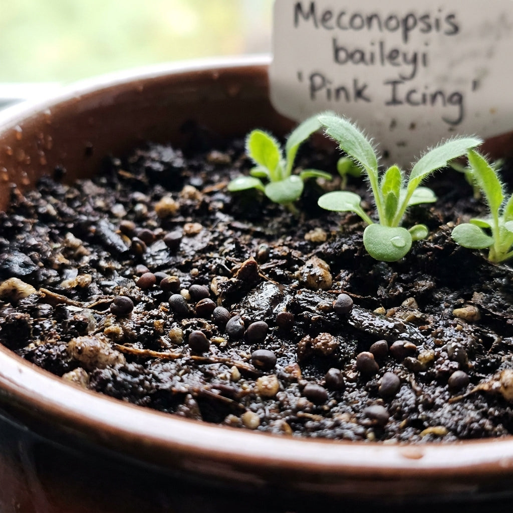 Meconopsis baileyi 'Pink Icing' Flower Seeds for Planting