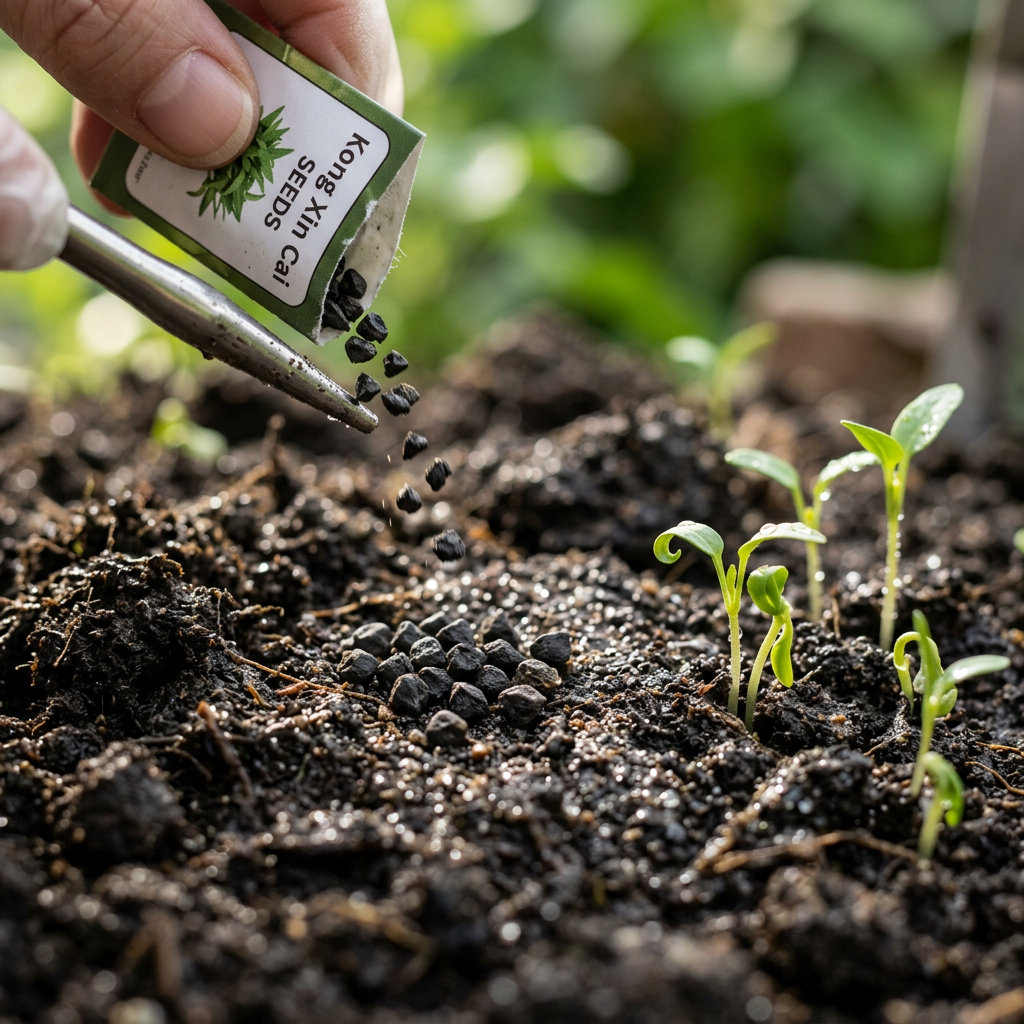 Kong Xin Cai Green Leaf Vegetable Seeds