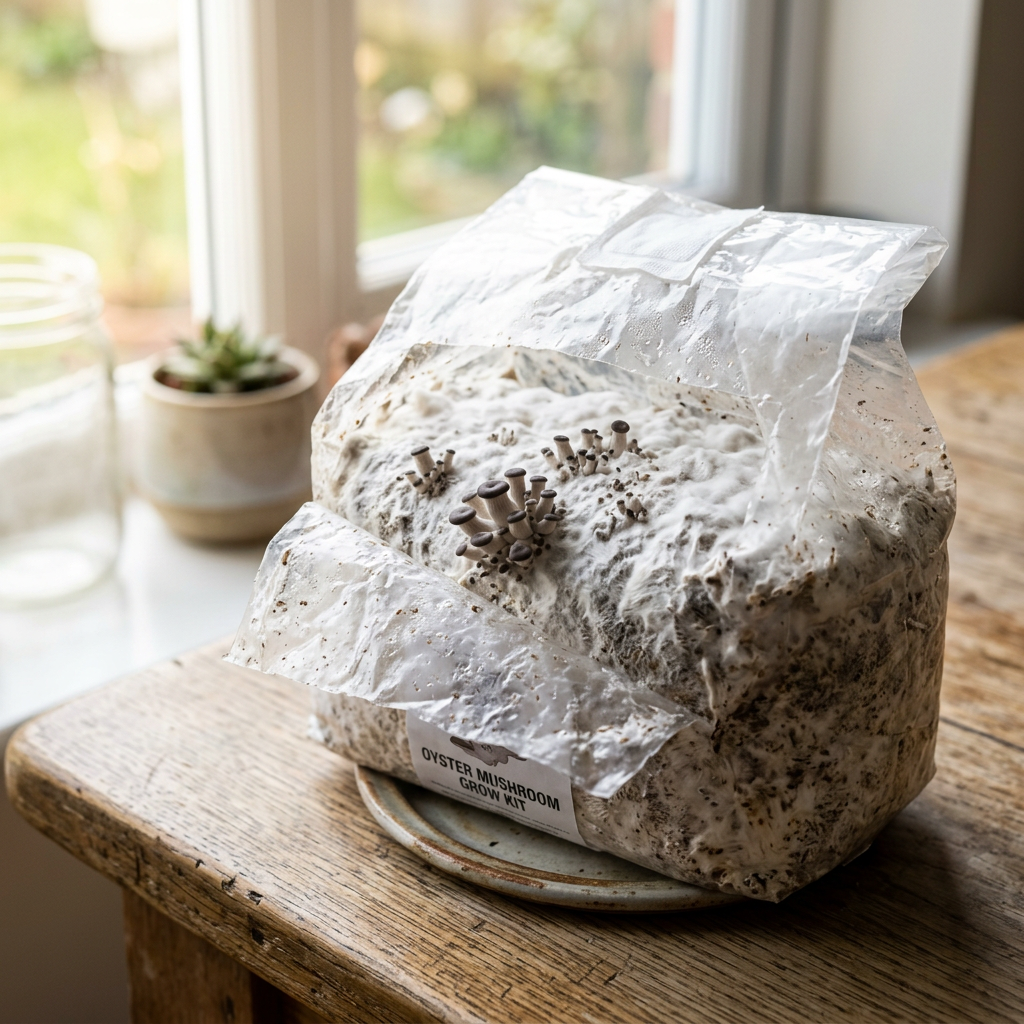 Oyster Mushroom Grow Kit for Indoor Growing