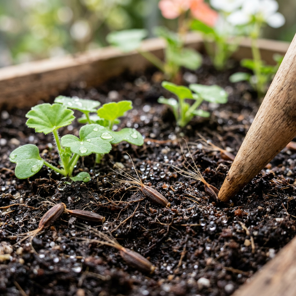 Salmon and White Geranium Seeds for Planting