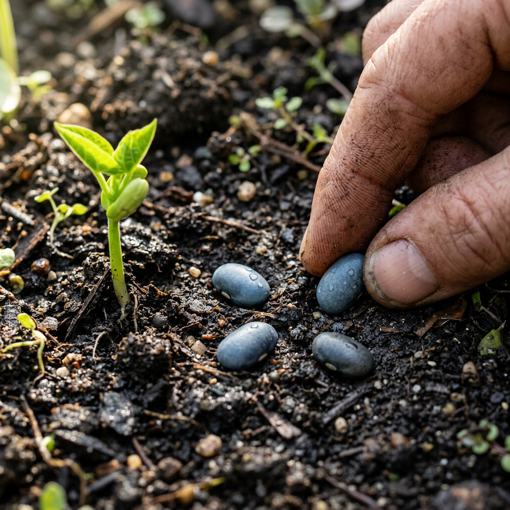 Tepary Blue Bean Seeds for Planting