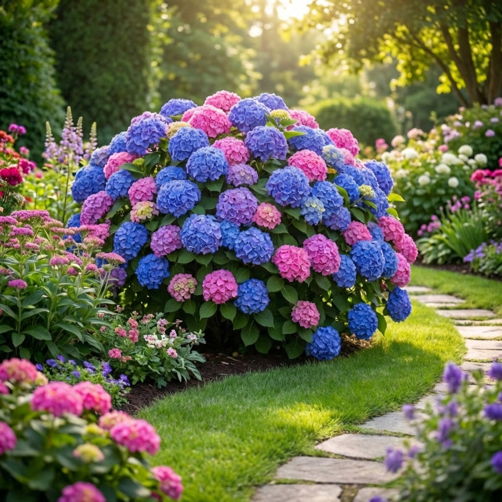 Mixed Color Hydrangea Seeds – Blue Pink & Purple Blooming Flower Seeds