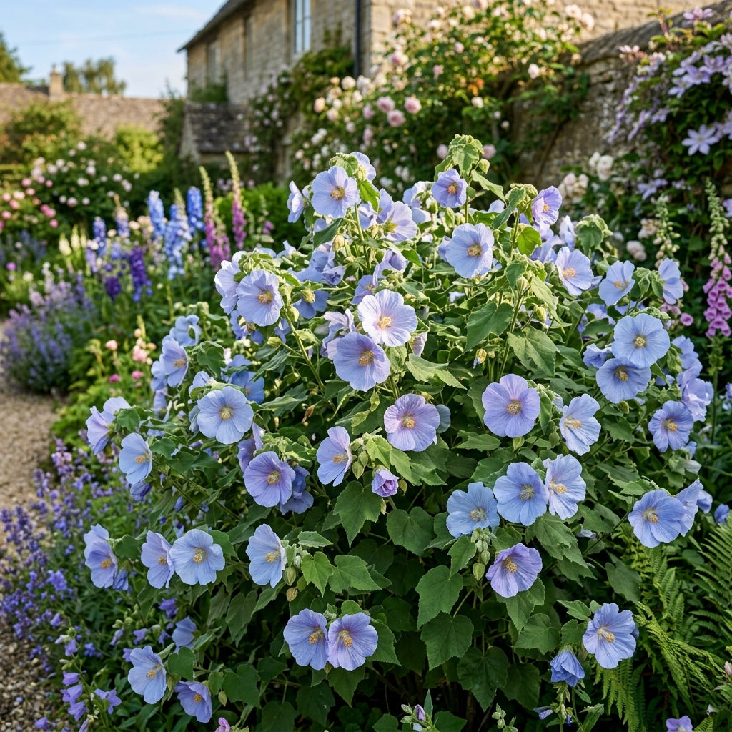 Chalk Blues Abutilon Vitifolium Flower Seeds For Planting