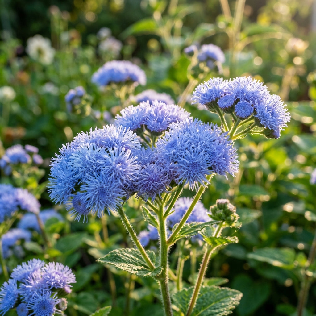 Ageratum Blue Ball Seeds – Compact Blue Blooms