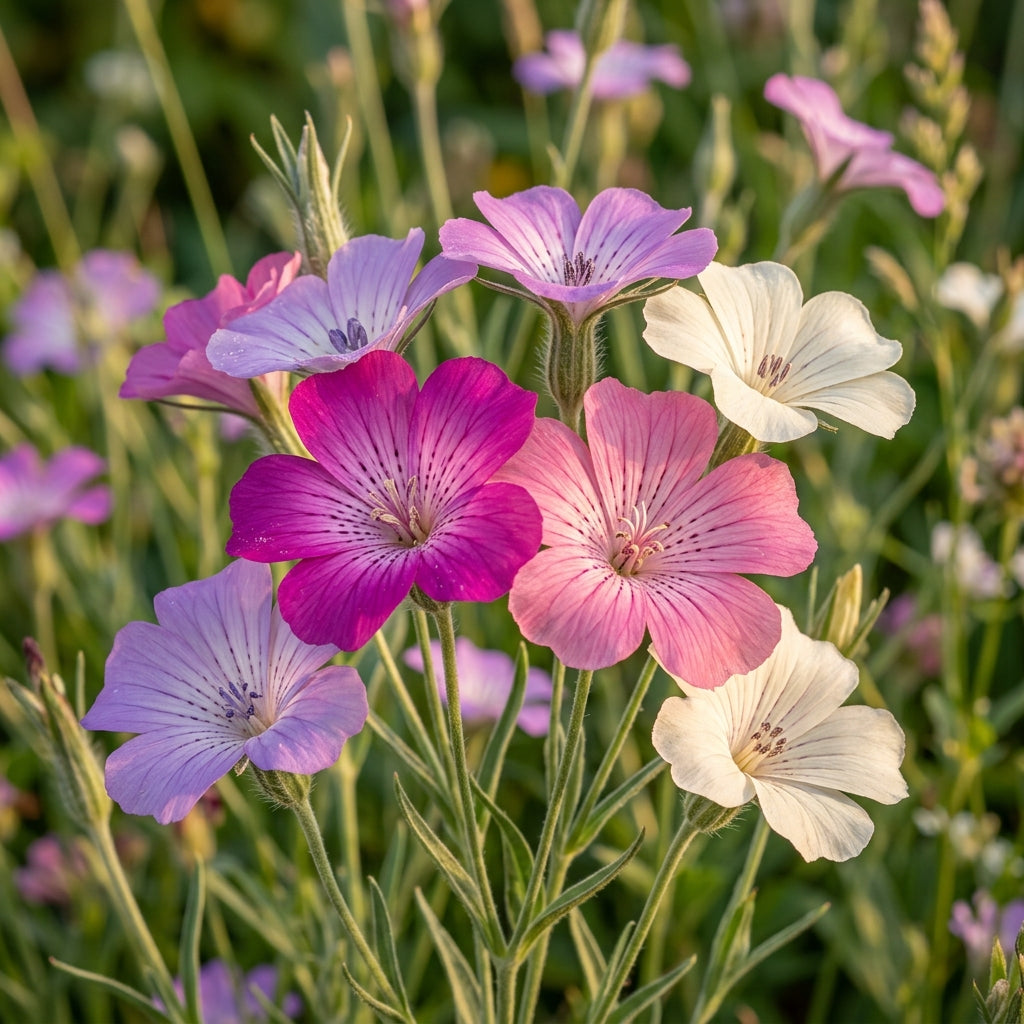 Agrostemma Queen Formula Mix Seeds – Cottage Blooms