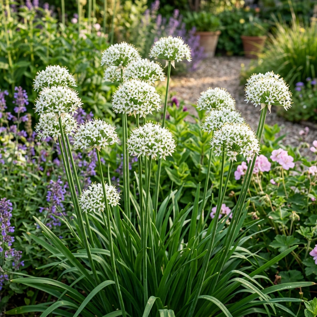 Allium Ramosum Flower Seeds for Garden Planting