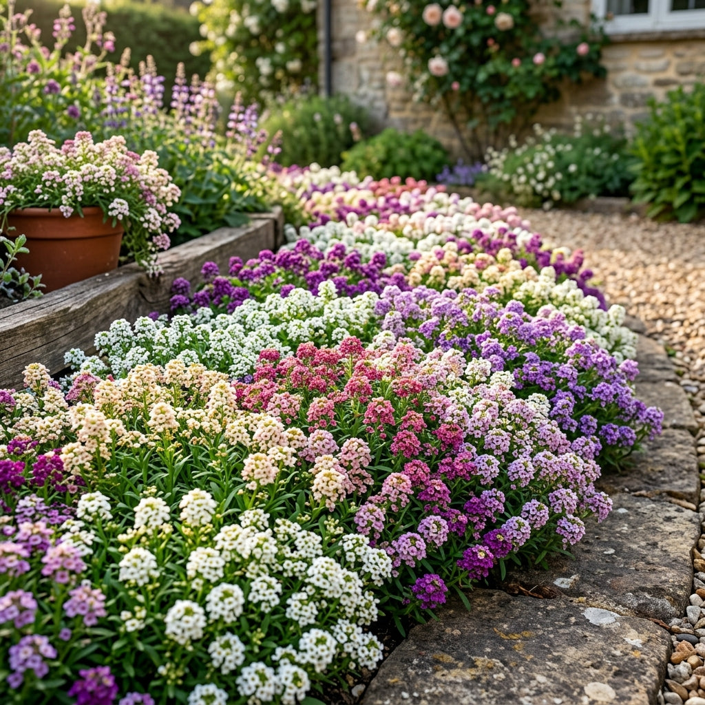 Alyssum F1 'Magic Circle Mix' Flower Seeds for Planting