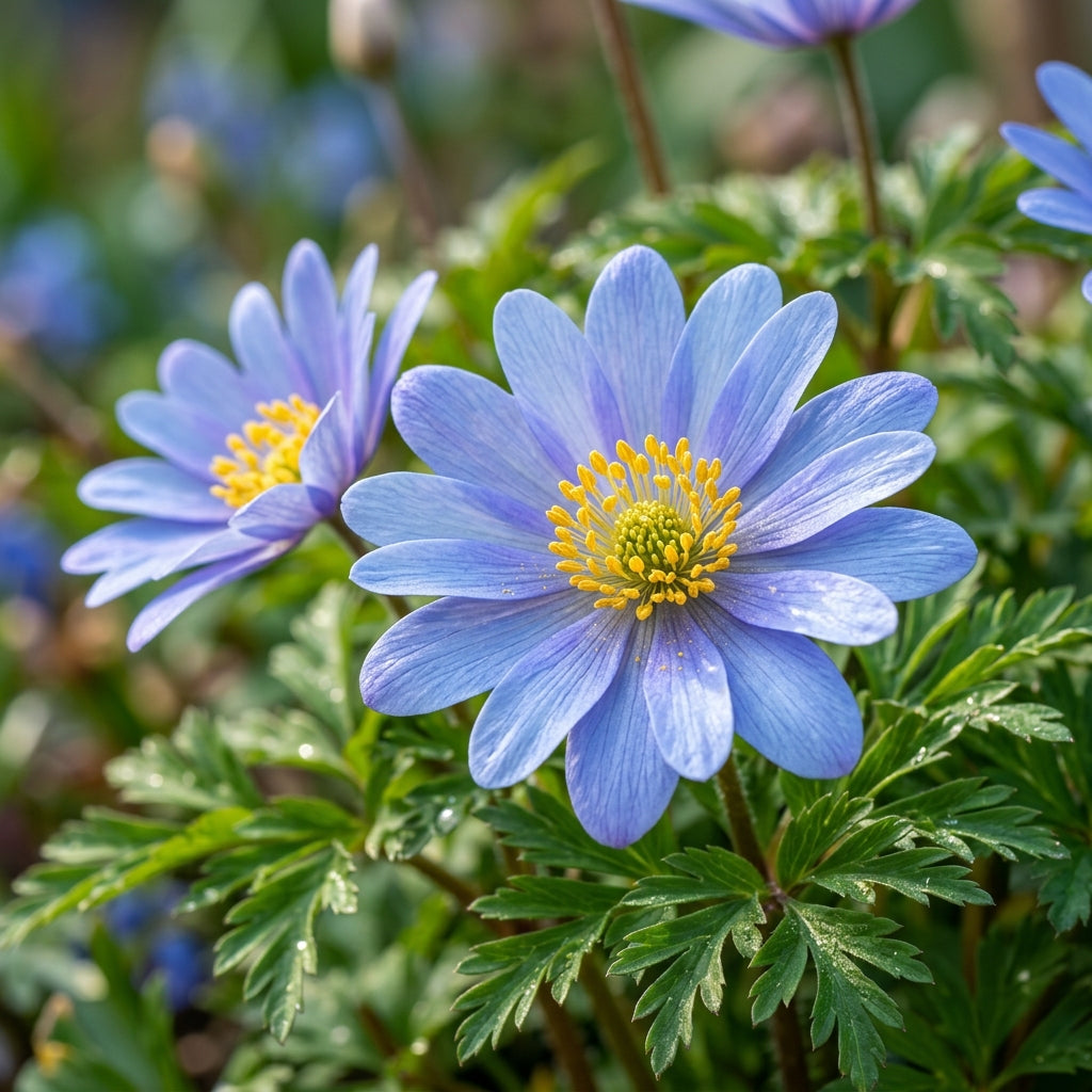 Anemone Blanda Blue Shades Seeds - Blue Anemone Flower Seeds for Garden