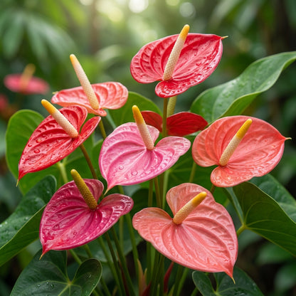 Anthurium Flamingo Flower Seeds - Anthurium Flower Seeds for Garden