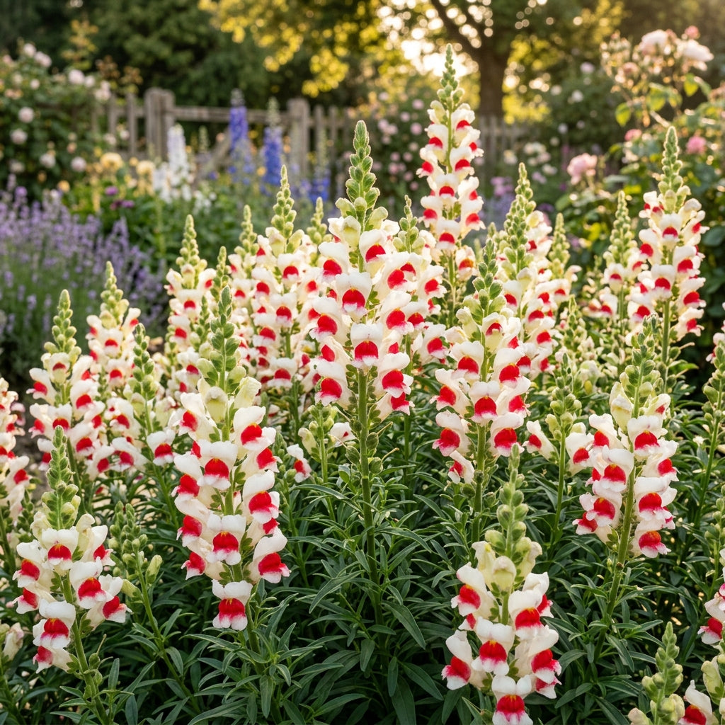 Antirrhinum Lucky Lips Seeds – Bicolour Snapdragon Blooms
