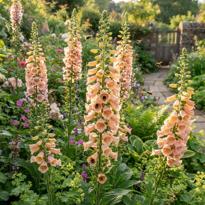 Foxglove Digitalis Purpurea Apricot Seeds for Planting