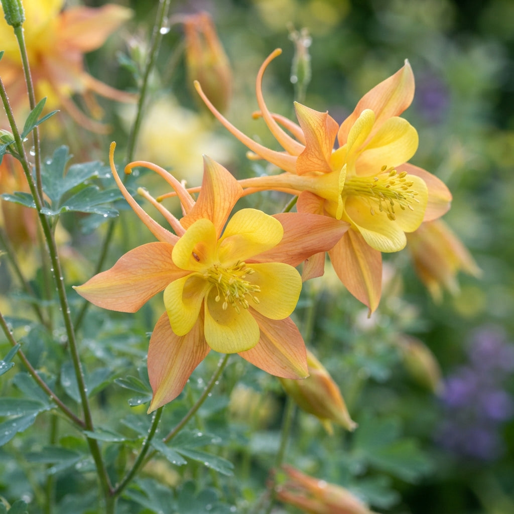 Aquilegia vulgaris Oranges and Lemons Flower Seeds