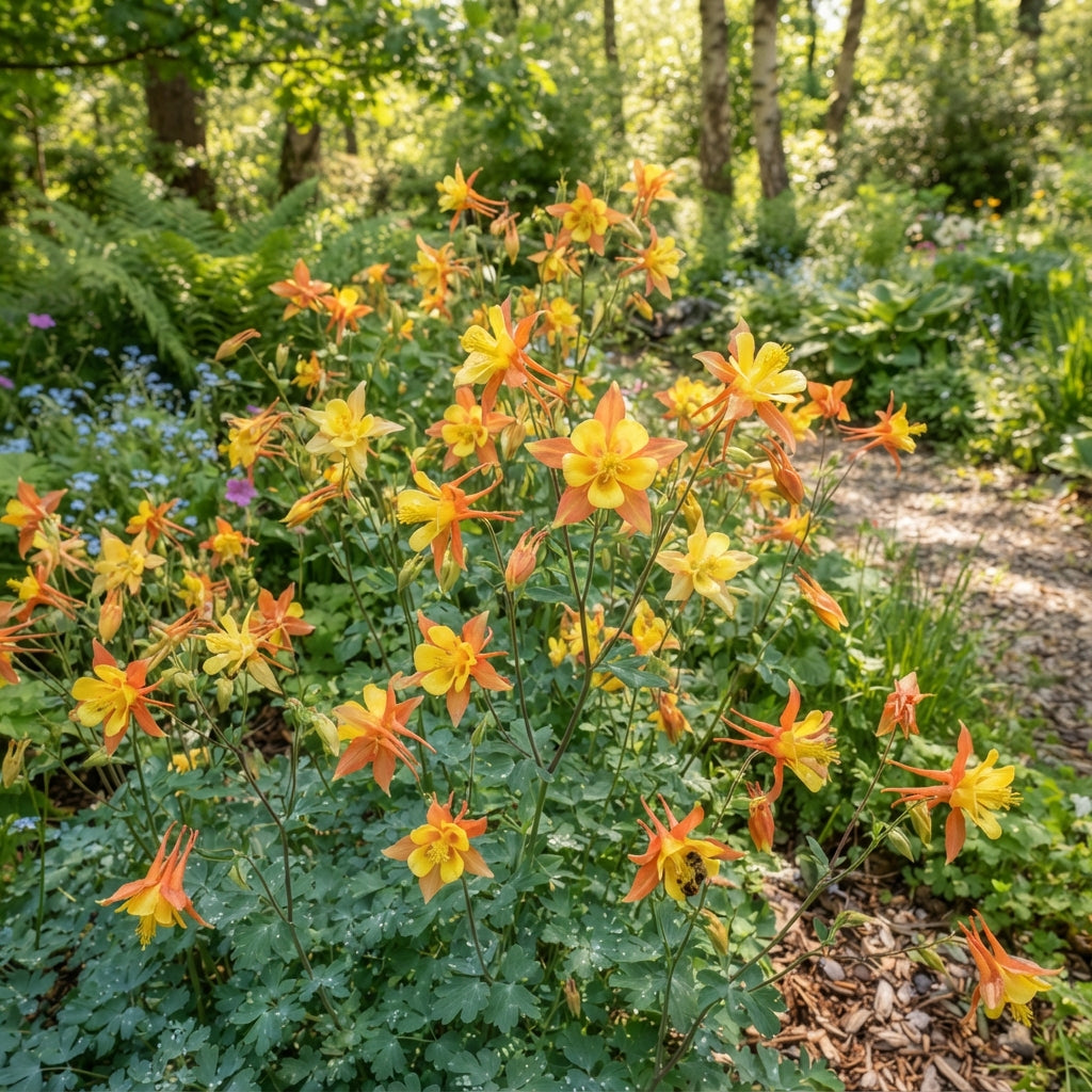 Aquilegia vulgaris Oranges and Lemons Flower Seeds