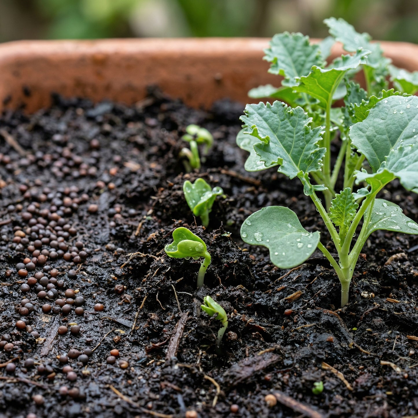 Vates Blue Scotch Curly Kale Seeds (Brassica oleracea) – Cold Hardy Dwarf Curled Kale Vegetable Seeds