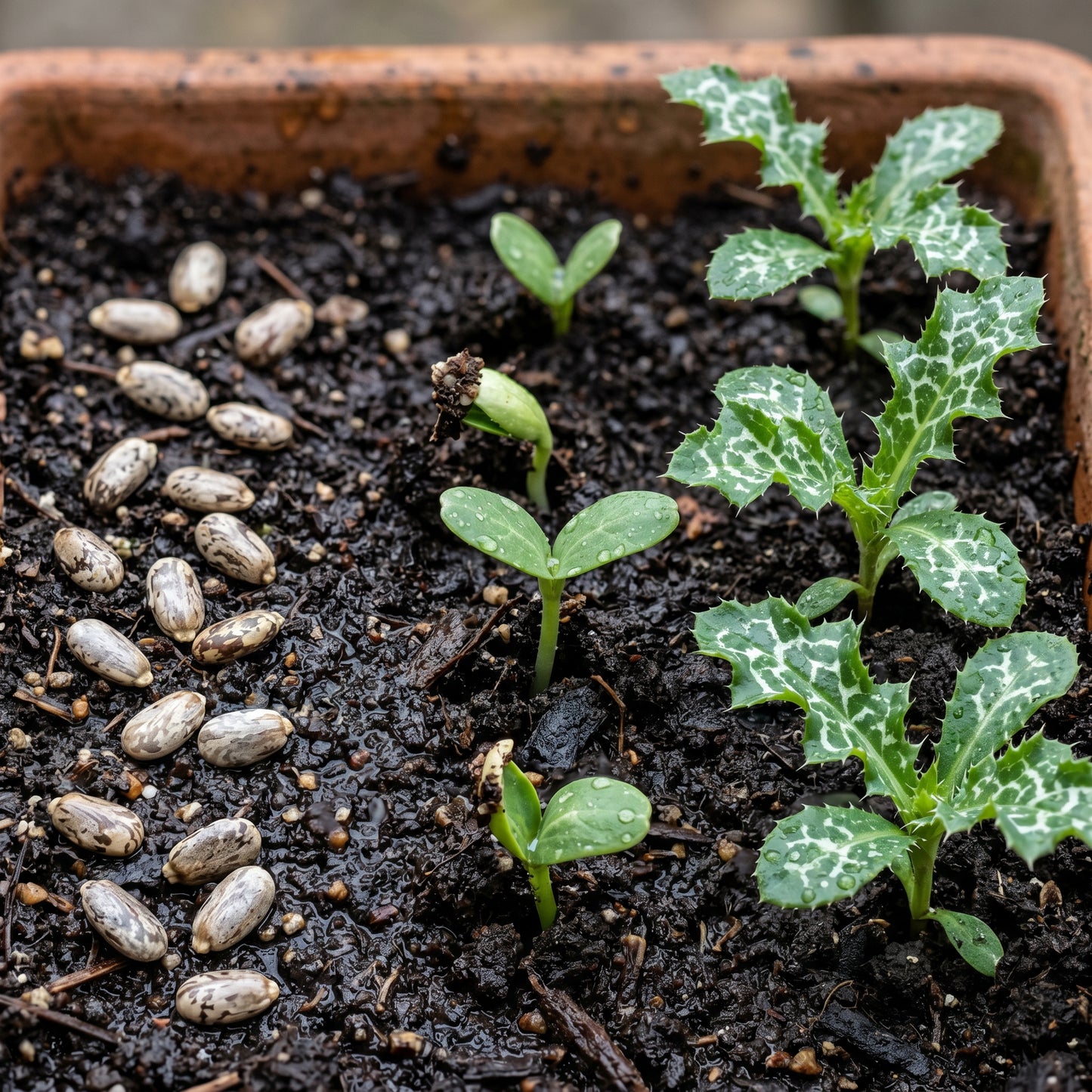 Milk Thistle Seeds (Silybum marianum) – Herb Flower Seeds