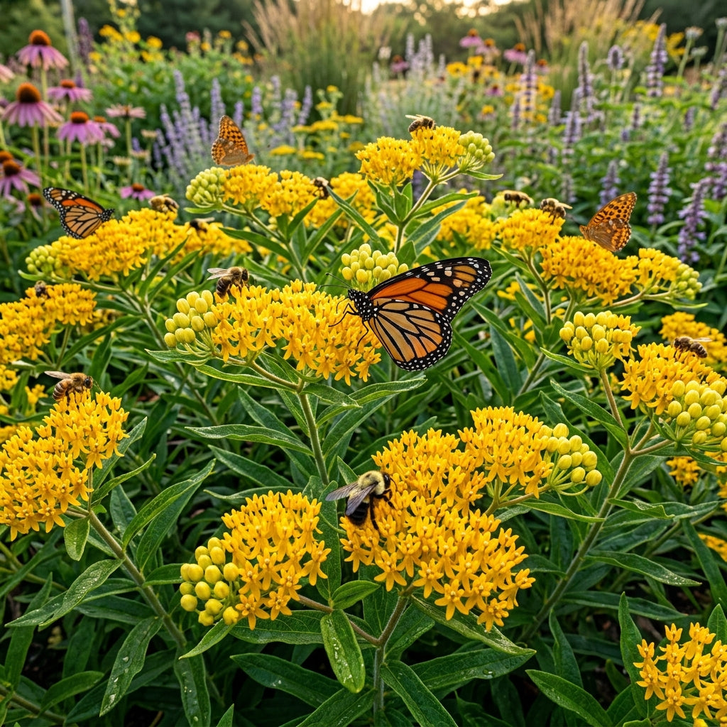 Asclepias tuberosa Hello Yellow Flower Seeds for Planting