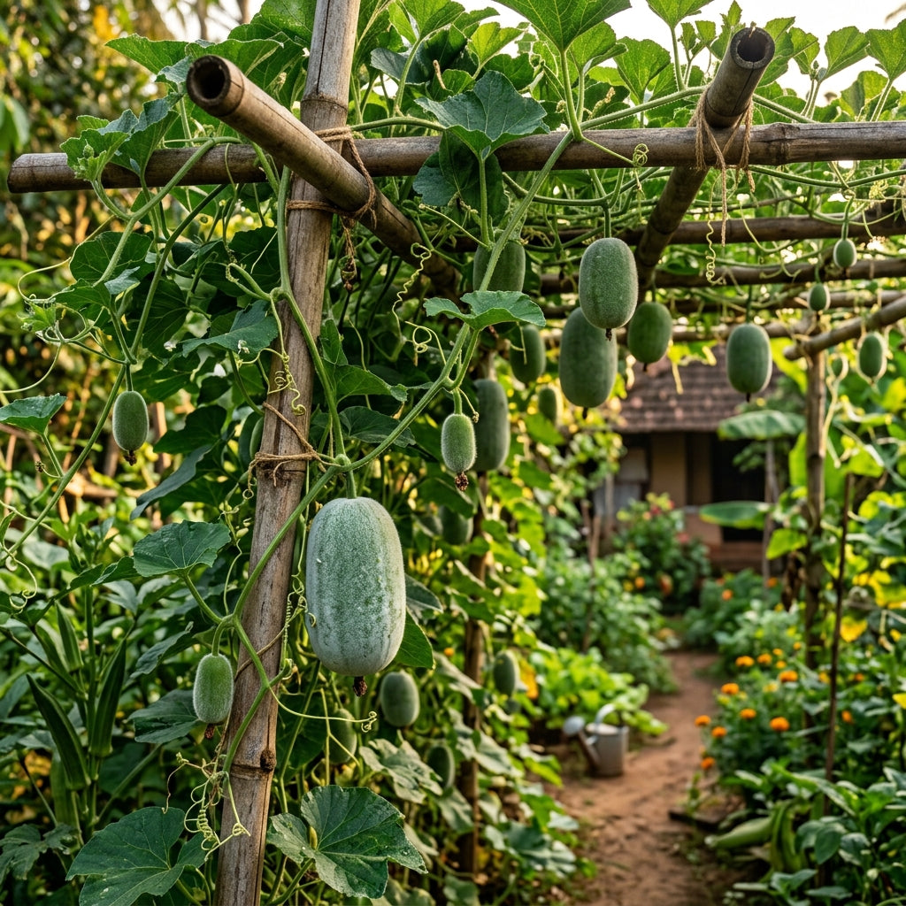 Ash Gourd Seeds – Heirloom Vegetable Seeds for Home Gardening