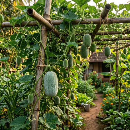 Ash Gourd Seeds – Heirloom Vegetable Seeds for Home Gardening