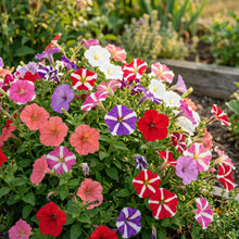 Petunia Grandiflora Seeds Mix – Mixed Color Flower Seeds for Indoor & Outdoor Gardens