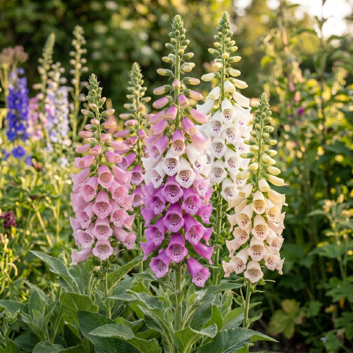 Foxglove Mixed Color Tall Spire Flower Seeds - Bulk Pack for Garden Borders and Landscaping