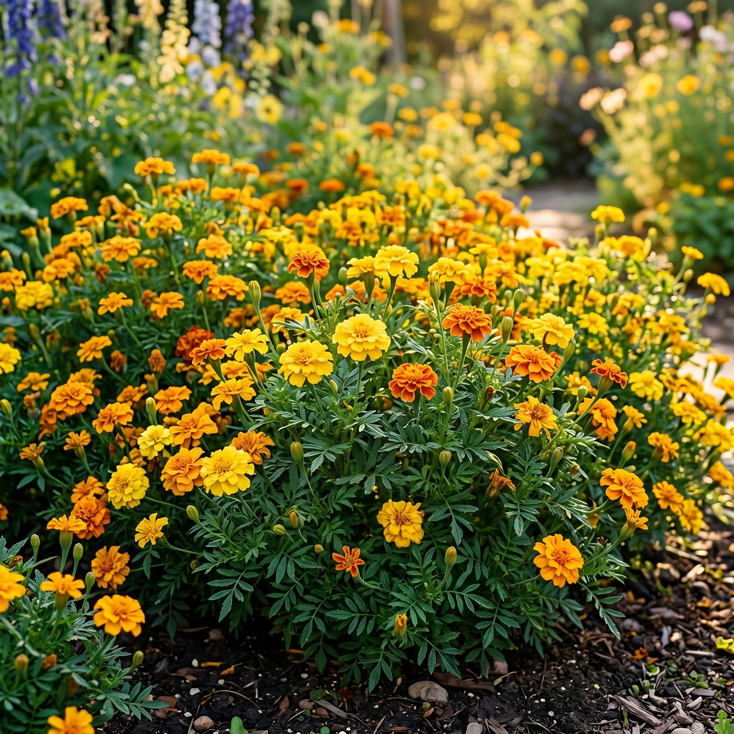 Mixed Marigold Seeds for Bright Flower Garden