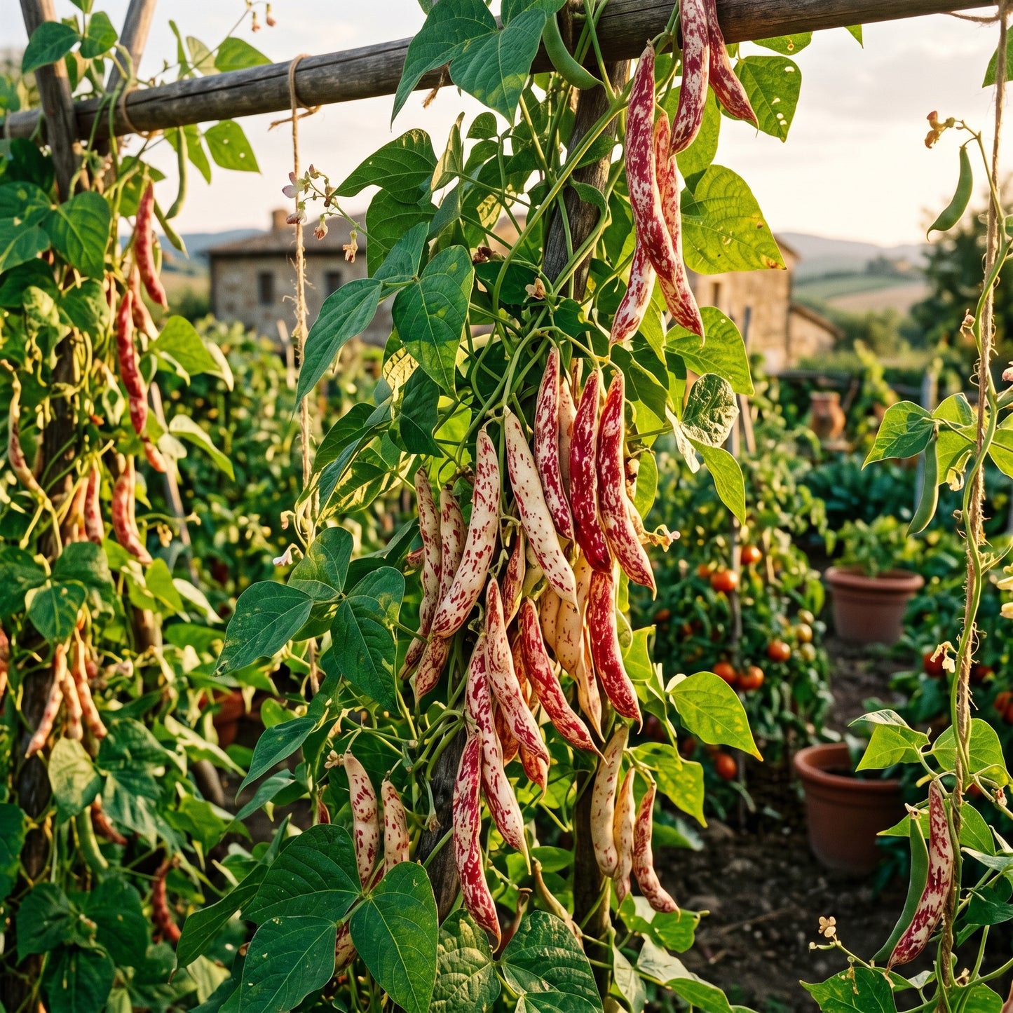 Borlotti Bean Seeds for Home Gardening