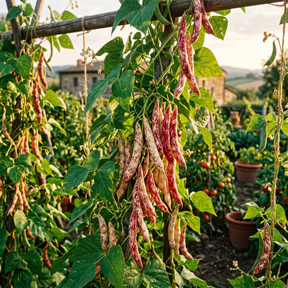 Borlotti Bean Seeds for Home Gardening