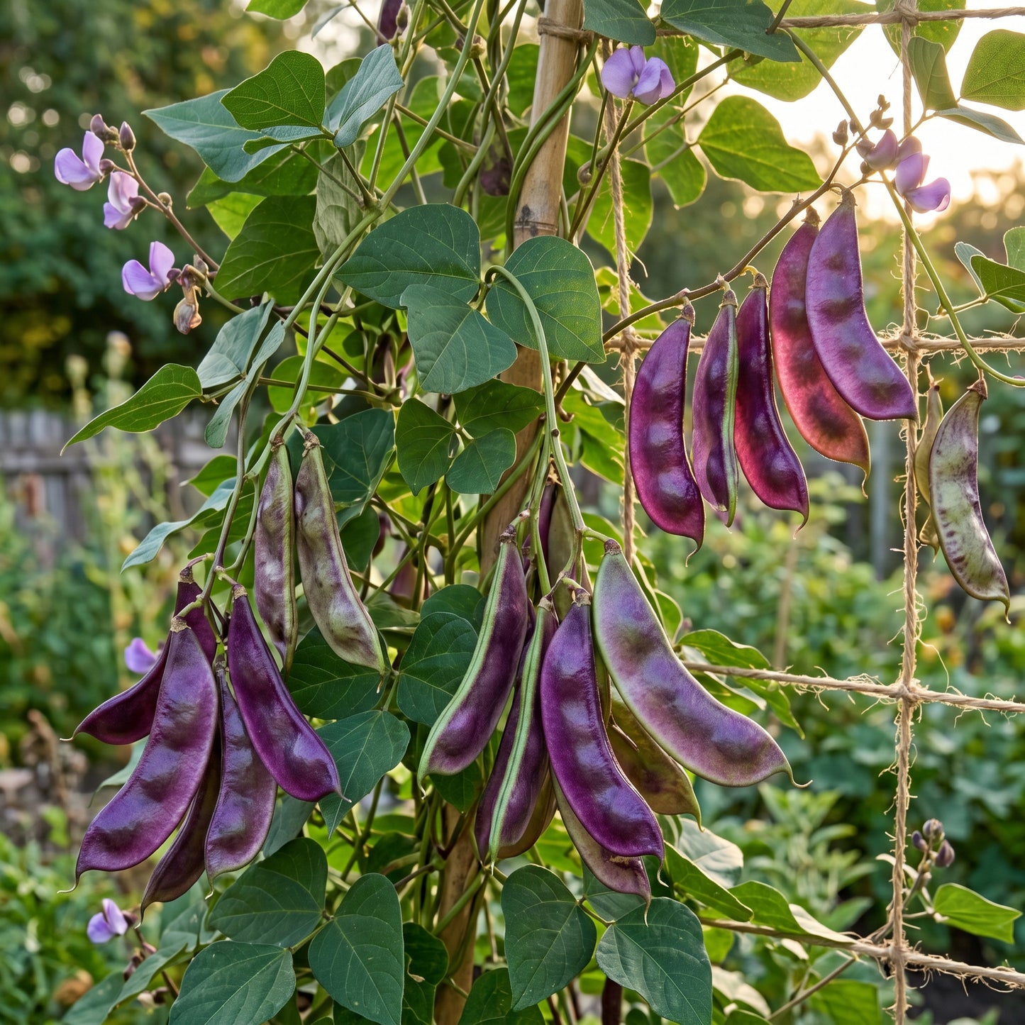 Dolichos Violet Green Seeds for Garden