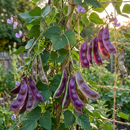 Dolichos Violet Green Seeds for Garden