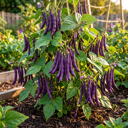 Royalty Purple Pod Bean Seeds for Home Garden