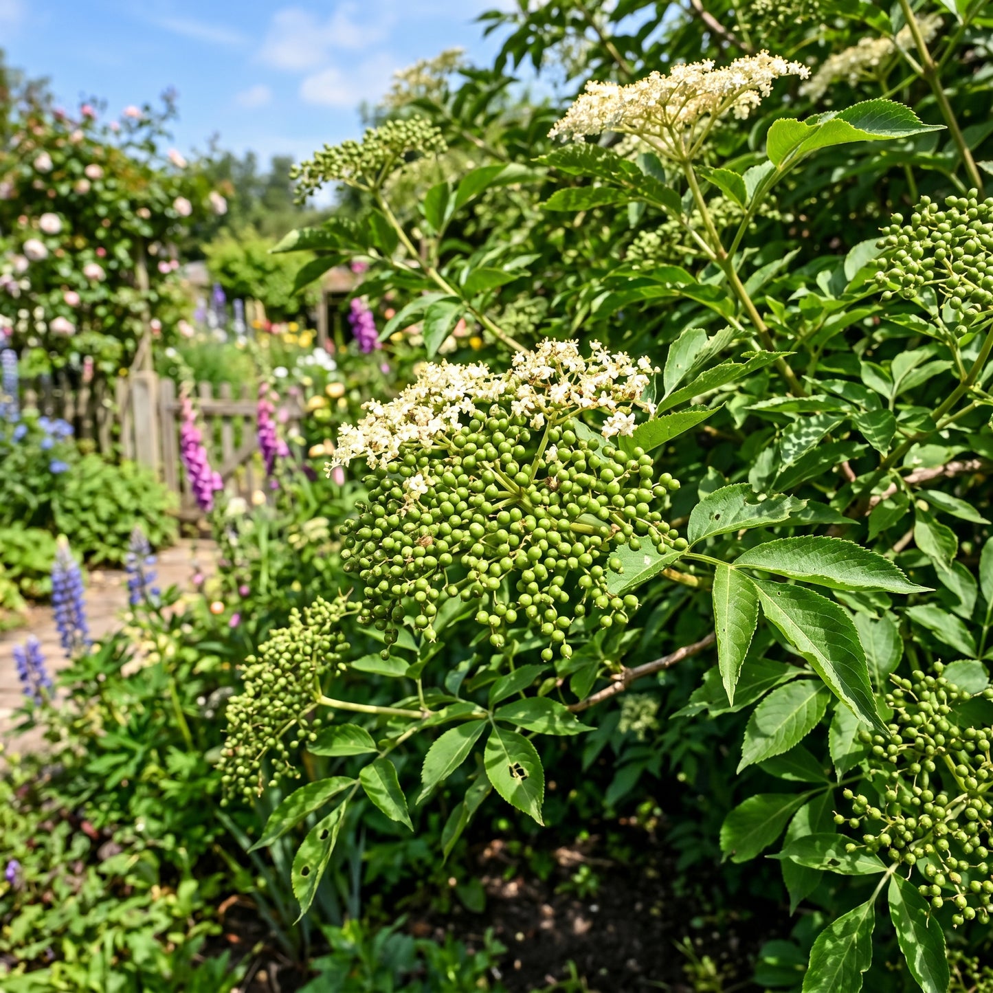Elderberry Fruit Seeds for Outdoor Planting - Hardy Berry Shrub Seeds for Home Gardens, Borders & Landscape Growing