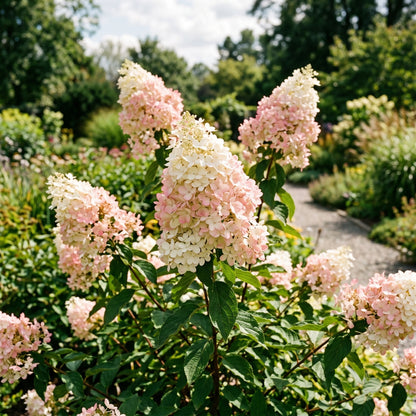 Hydrangea Paniculata Shrub Seeds for Garden Borders - White & Pink Flowering Shrubs for Outdoor Landscaping