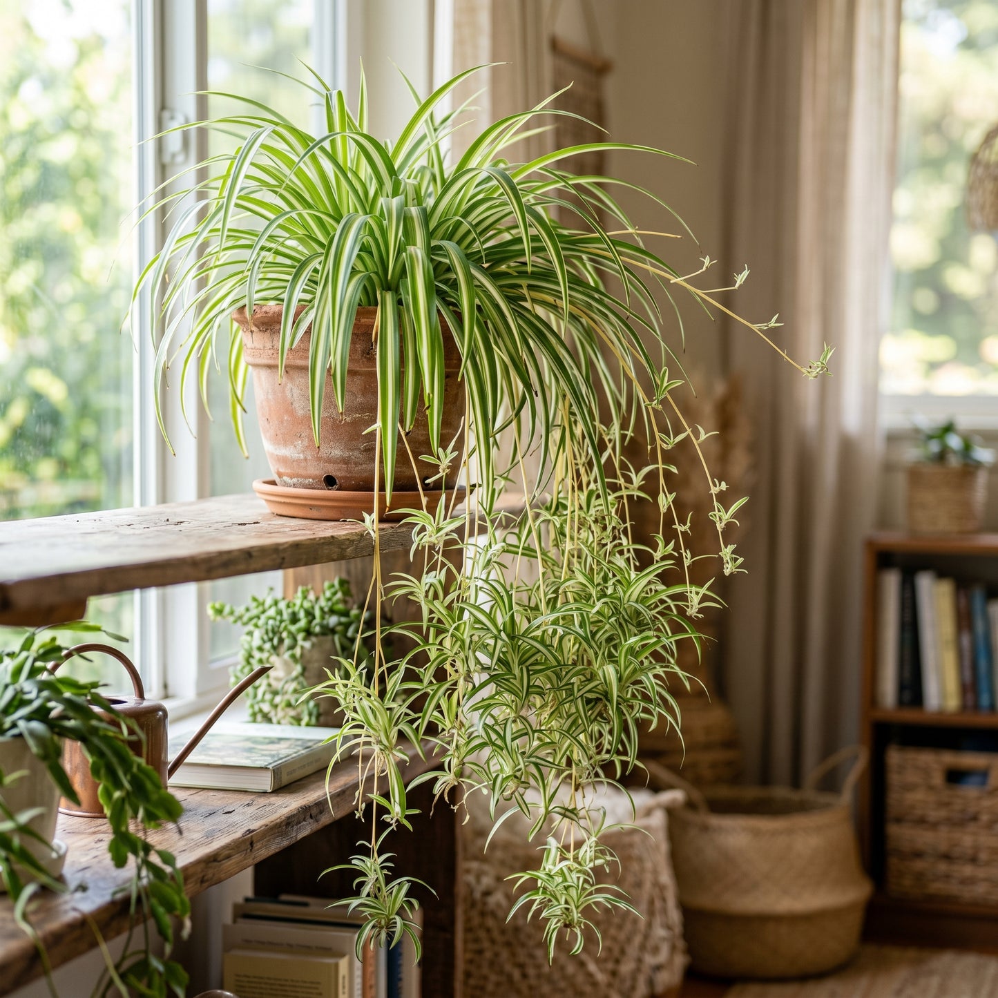 Spider Plant Hawaiian – Variegated Indoor Plant