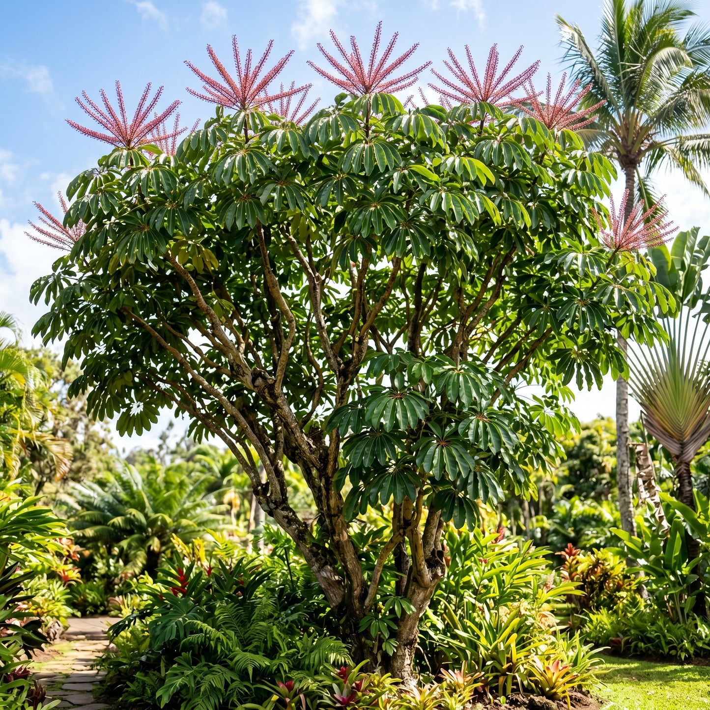 Umbrella Tree Seeds (Schefflera actinophylla) – Houseplant Green Foliage Seeds