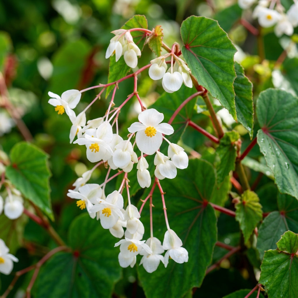 Begonia Grandis Alba Subsp. Evansiana Seeds - Begonia Flower Seeds for Garden