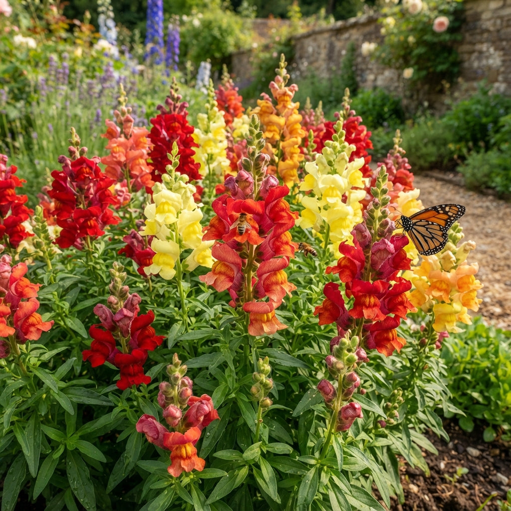Bi Color Red Yellow Snapdragon Seeds - Snapdragon Flower Seeds for Garden