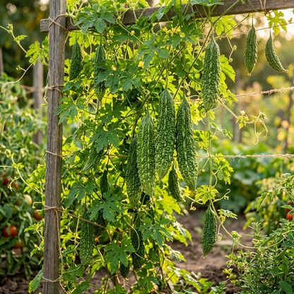 Organic Bitter Gourd Seeds – Bitter Melon Vegetable Seeds