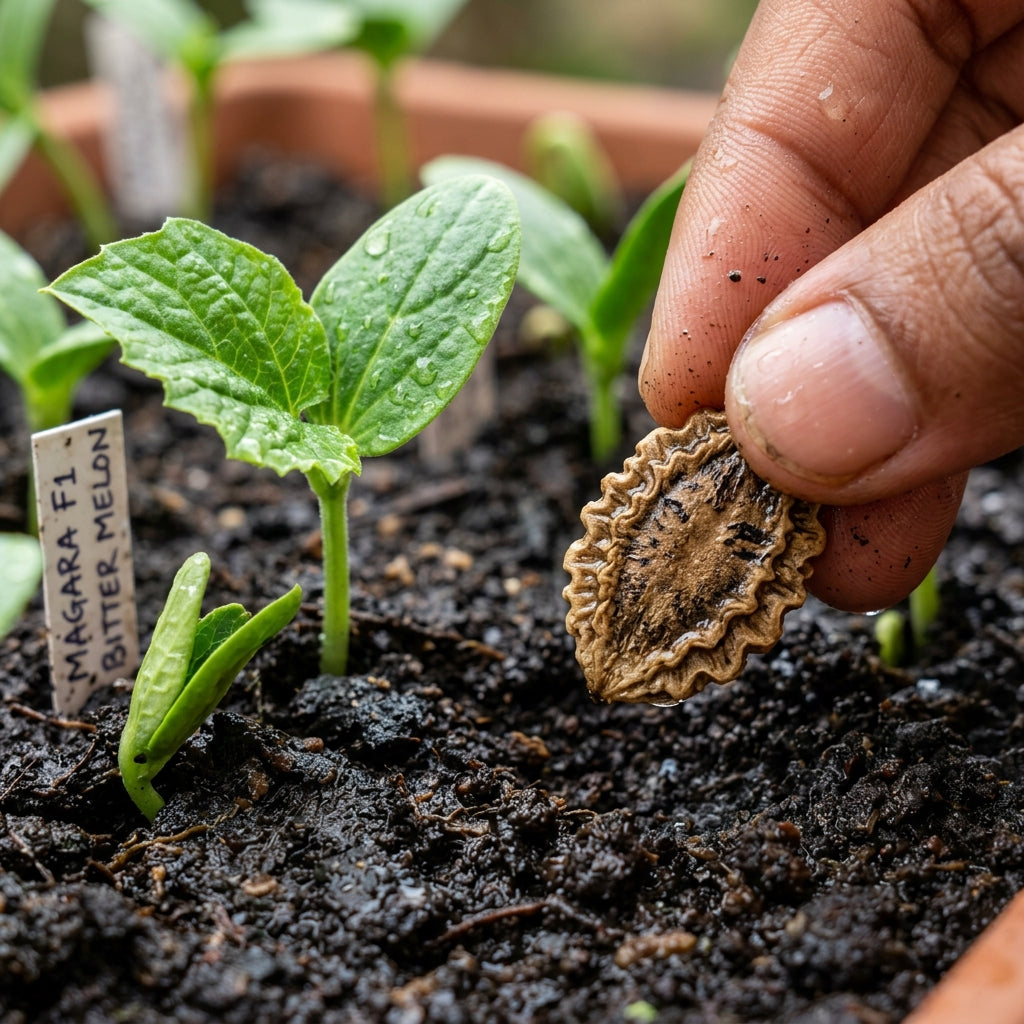 Bitter Melon Indian Magara F1 Seeds – Hybrid Bitter Gourd Seeds