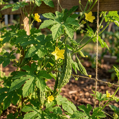 Bitter Melon Canton Green F1 Seeds – Bitter Melon Seeds for Home Garden