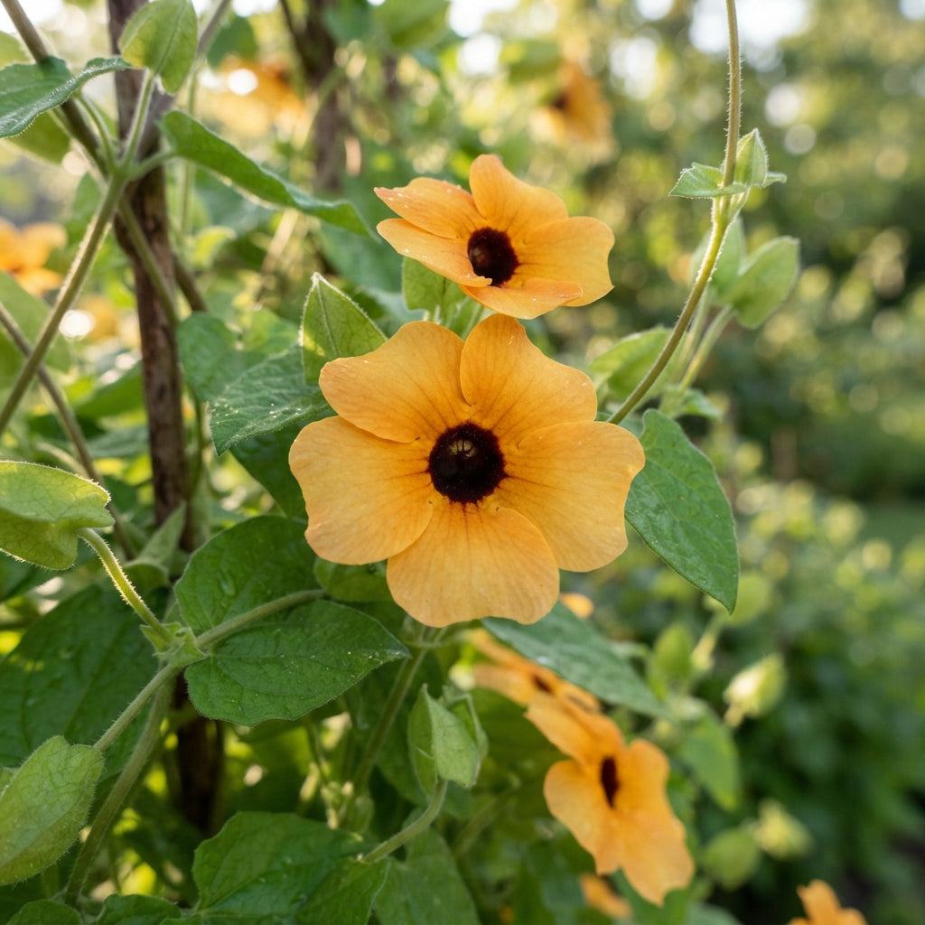 Thunbergia alata (Black-Eyed Susan Vine) Seeds for Planting