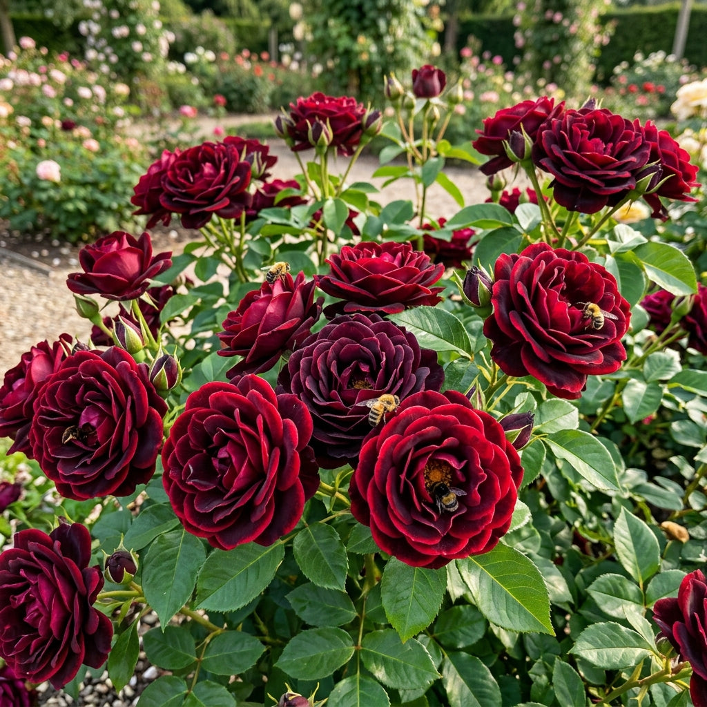 Black Rose with Red Edge Flower Seeds for Planting