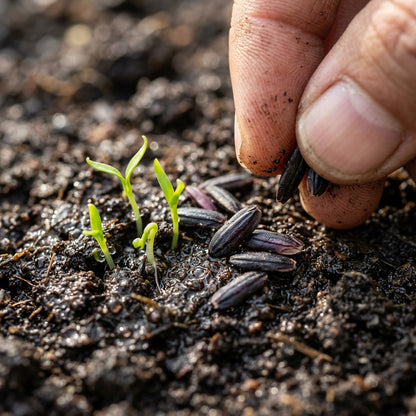Black Rice Seeds Oryza sativa – Forbidden Rice Heirloom Paddy Grain Seeds for Planting