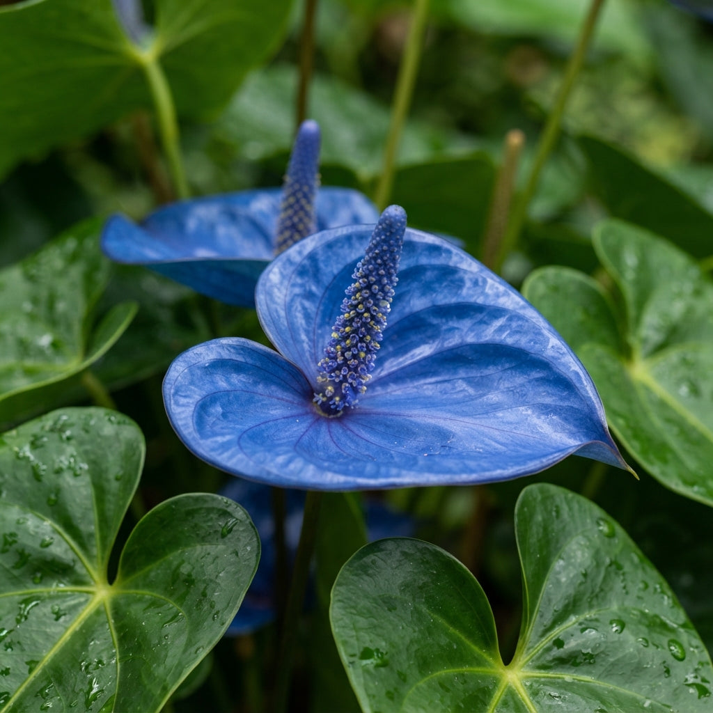 Blue Anthurium Flower Seeds for Planting
