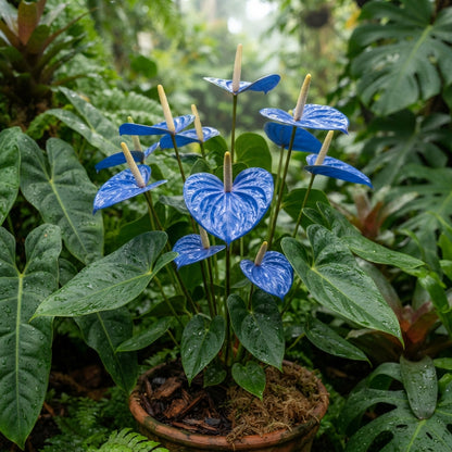 Blue Anthurium Flower Seeds for Planting