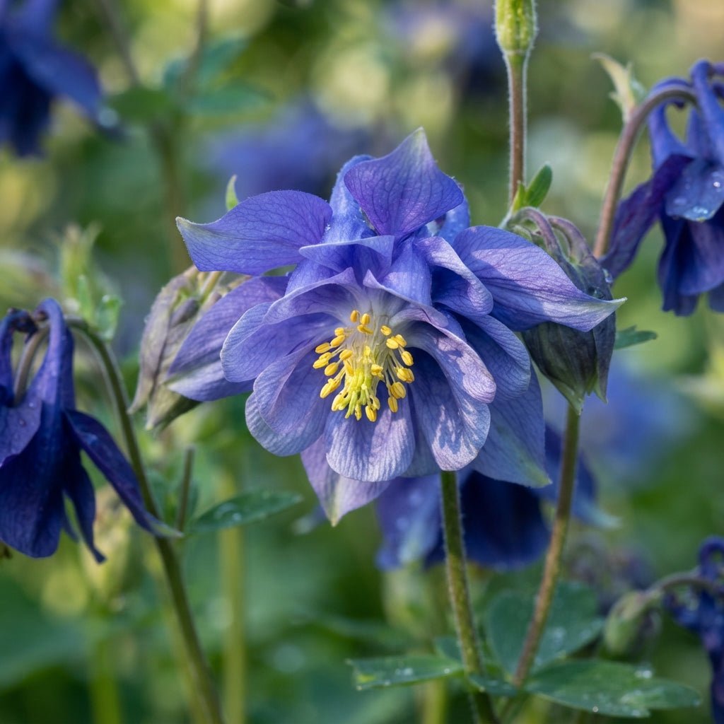 Aquilegia Clematiflora Blue Flower Seeds for Planting